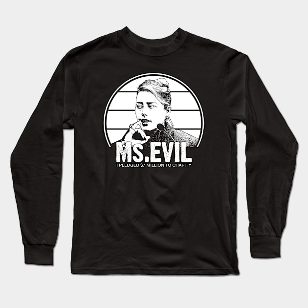 Ms.Evil Long Sleeve T-Shirt by ActiveNerd